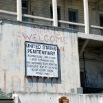 Un cartel en Alcatraz