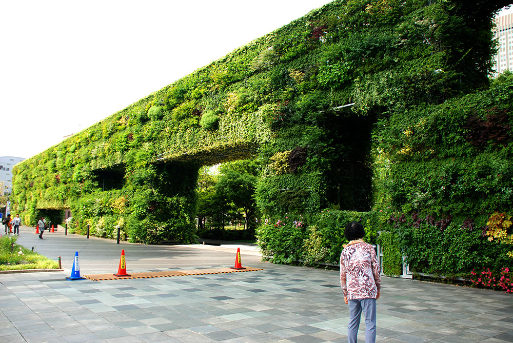 Jardín vertical en el Umeda Sky building, Osaka