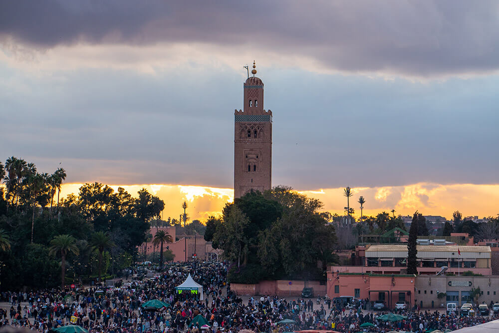 atardecer en marrakech