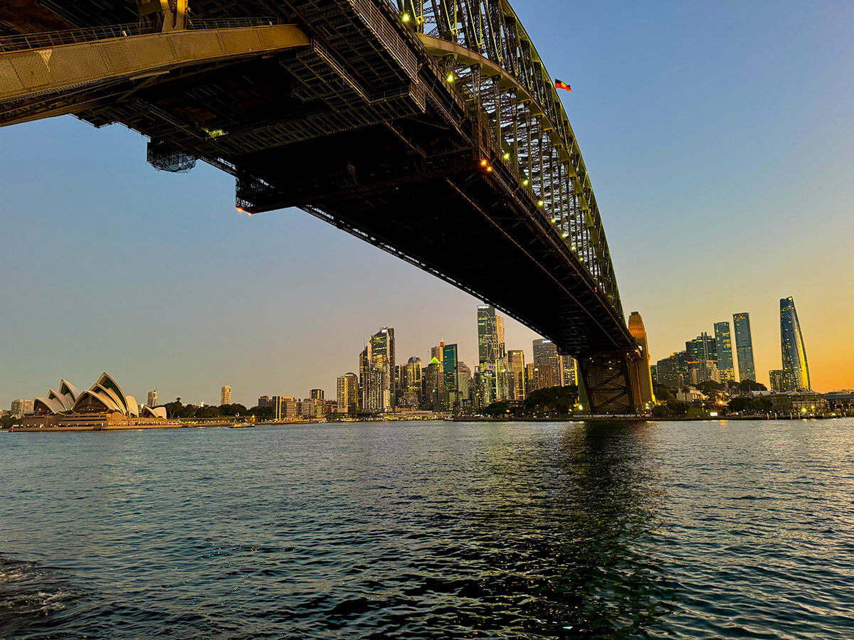 paseo en barco por la bahía de sidney