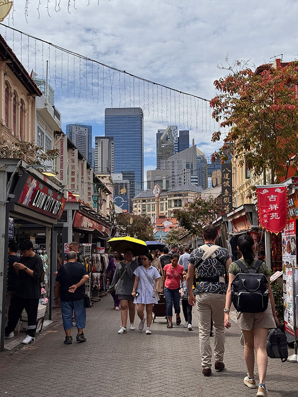 paseo por chinatown de singapur