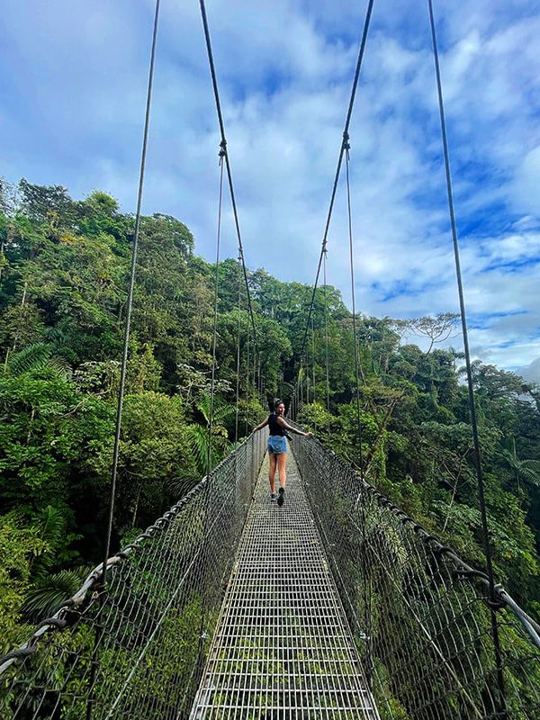 costa-rica-5 Ara en un puente colgante en Costa Rica