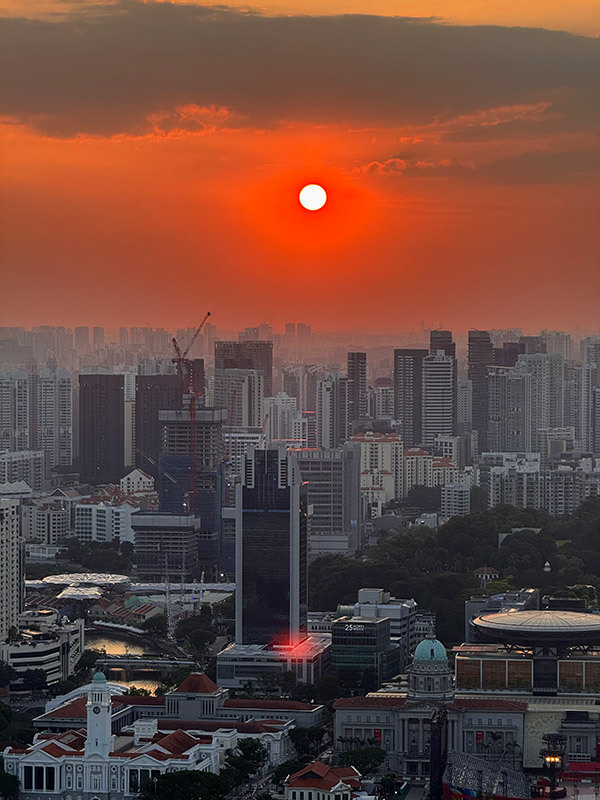 atardecer en singapur
