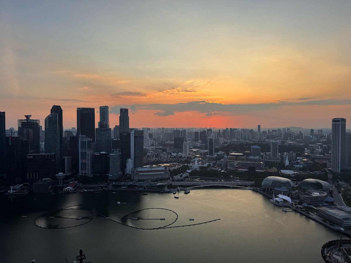 atardecer en singapur