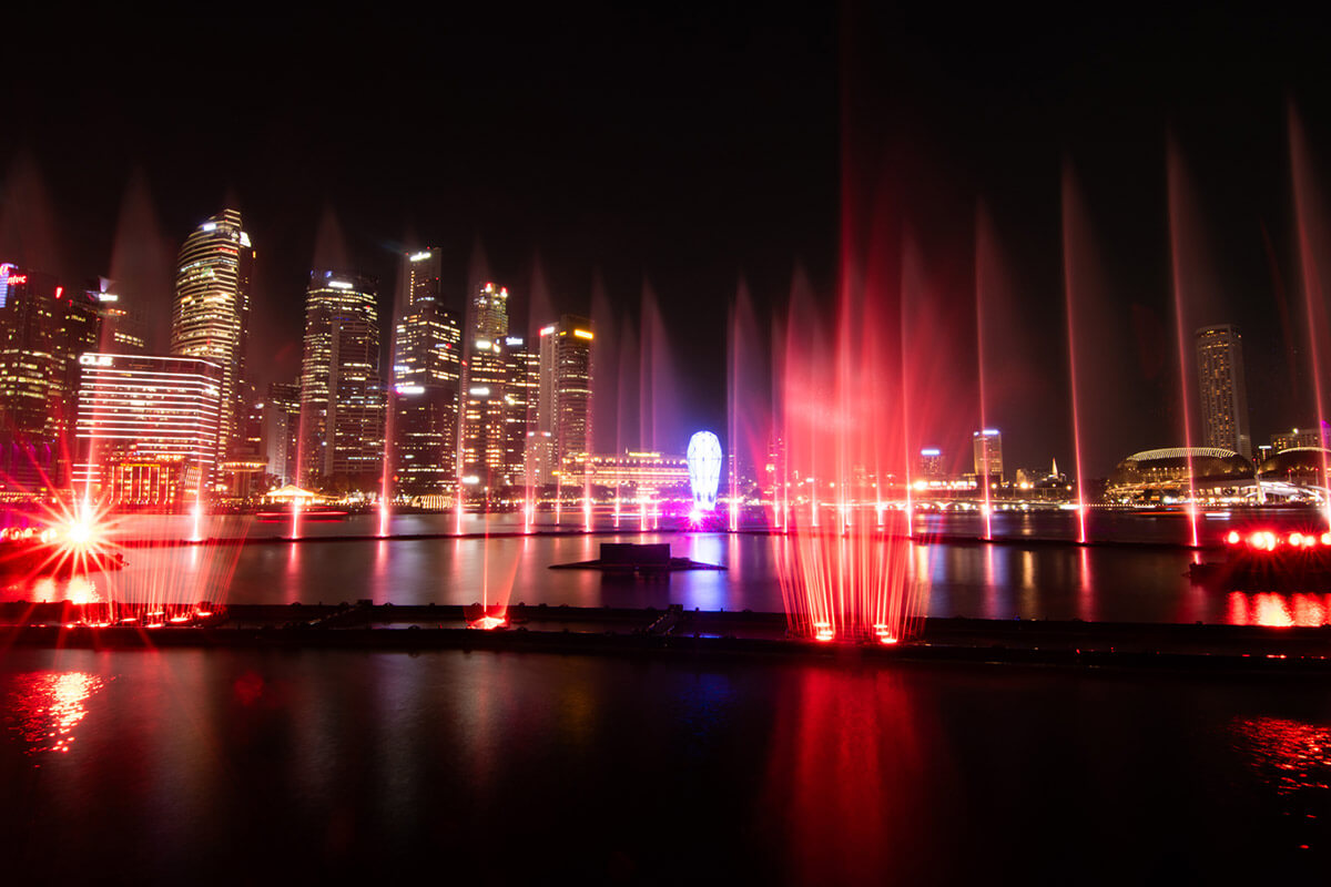espectaculo de luces singapur