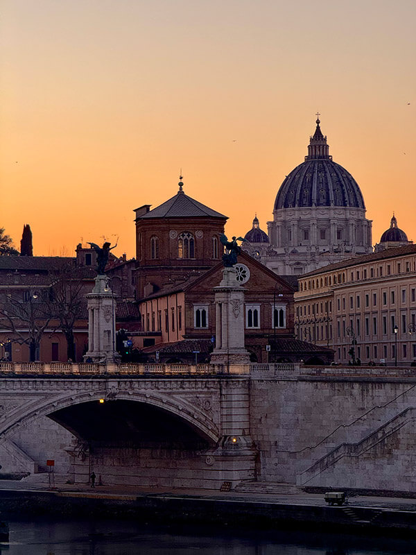 atardecer en roma